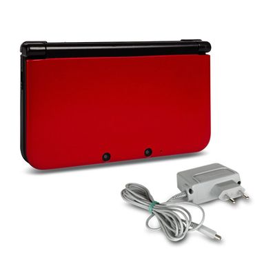 Nintendo 3DS XL Konsole in Rot / Schwarz mit Ladekabel #13A - Amazon MA
