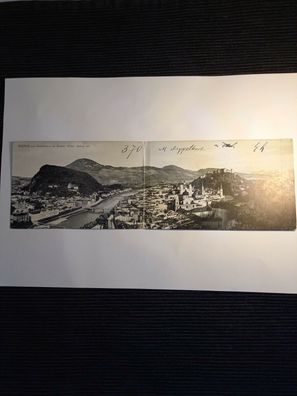 Salzburg, Aussichtsturm des Restaurant, Doppelkarte 30023 GR