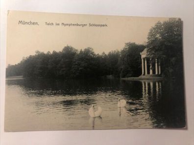 München. Teich im Nymphenburger Schlosspark. 20345