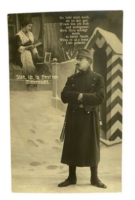 Patriotika I Weltkrieg KuK Soldat Spruchkarte 10022