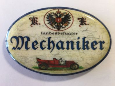 Nostalgie Flaschenöffner Magnet Landesbefugter Mechaniker Auto Oldtimer