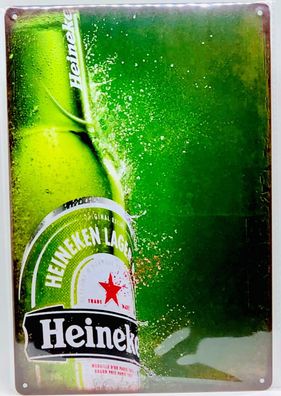 Nostalgie Vintage Retro Schild "Heineken Beer" 30x20 12104 (Gr. 30x20cm)