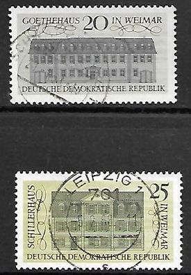 DDR gestempelt Michel-Nummer 1329-1330