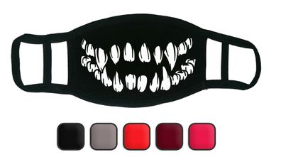 Gesichtsmaske Mund-Nase-Bedeckung Community Maske Skull Zähne Grinsen I