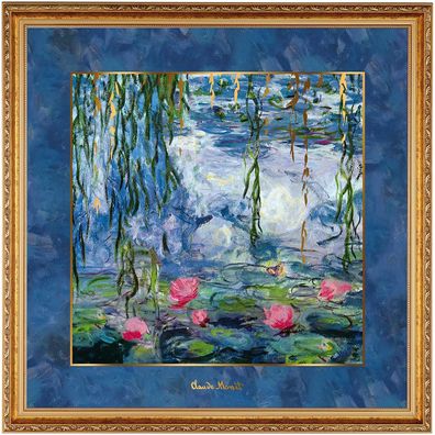 Goebel Artis Orbis Claude Monet Seerosen mit Weide - Wandbild Neuheit 2020 66534781