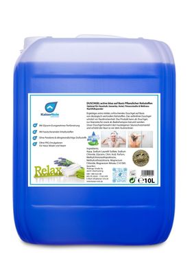 Duschgel - active blue 10 L Prabenfrei mikroplastikfrei ohne allergieverdächtige