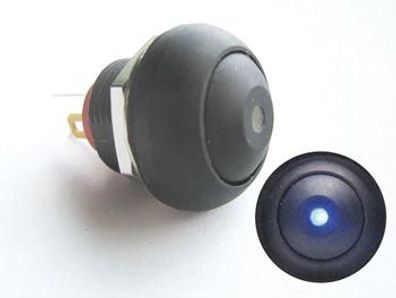 Velleman - R1396B - Mini-Drucktaster - Blaue LED - 1P SPST OFF-(ON)