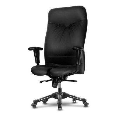 Harastuhl Chefsessel CAE schwarz Kunstleder geteilte Sitzfläche hohe Rückenlehne