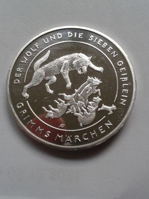 20 euro 2020 Deutschland Grimms Märchen Der Wolf und die sieben Geißlein
