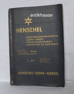 Henschel 30 T1 T2 T2N 25 T1V LKW Bus Ersatzteil Katalog XII 555 Oldtimer 1939 WH