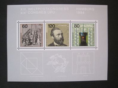 Bund MiNr. 1215-1217 Block 19 postfrisch * * (BU 1215-17 Bl19)