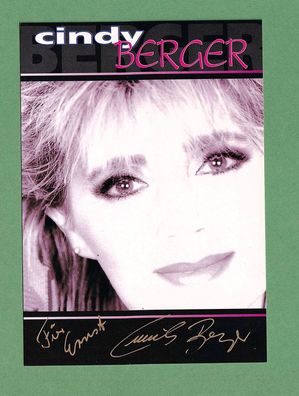 Cindy Berger (deutsche Sängerin, Schlager ) - persönlich signiert