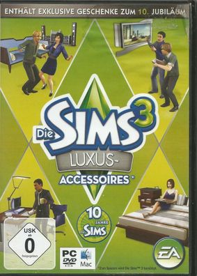 Die Sims 3: Luxus Accessoires (PC, DVD-Box) komplett mit Anleitung, Top Zustand