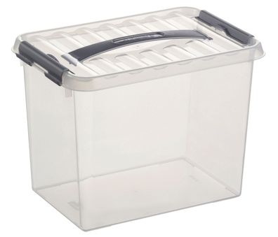 Aufbewahrungsbox mit Deckel Q-LINE 9 Liter Kunststoff BPA-frei stapelbar