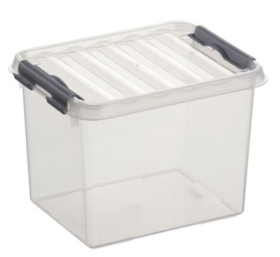 Aufbewahrungsbox mit Deckel Q-LINE 3 Liter Kunststoff BPA-frei stapelbar