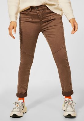 Street One - Slim Fit Hose in Lyocell in Soft Toffee