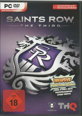 Saints Row: The Third (PC, 2011, DVD-Box) ohne Anleitung, MIT Steam Key Code
