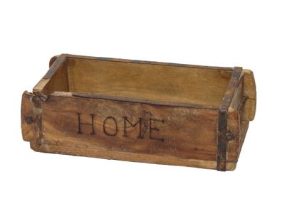 Laursen Ziegelform "HOME" Unika alte Backsteinform Holz Box Kiste