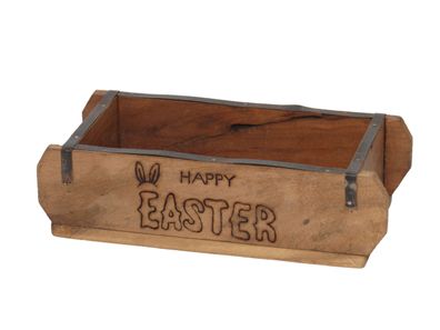 Laursen Ziegelform "happy Easter" neu Unika alte Backsteinform Holz Box Kiste