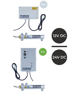 PURION 400 12/24V Gleichstromnetz UV Trinkwasserdesinfektion mit 300 l/ h Durchsatz