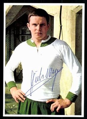 Dieter Meyer Werder Bremen 60er Jahre Autogrammkarte Original Signiert