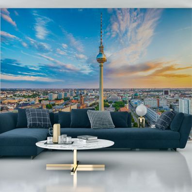 Muralo VINYL Fototapete XXL TAPETE Wohnzimmer Berlin Turm Landschaft 2611