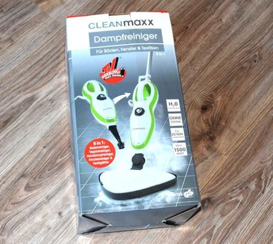 5in1 Dampfreiniger CLEANmaxx Weiß Grün Dampfmop Dampfreiniger Bodenreiniger NEU