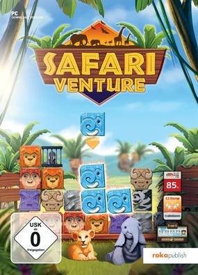Safari Venture - Match 3 - 3 Gewinnt Spiel - 105 Levels - PC Download Version