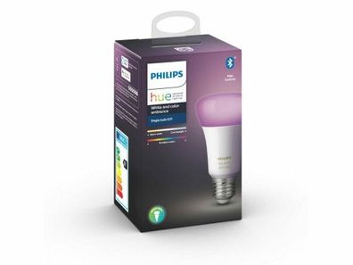 Philips Hue White Ambiance and Color E27 Bluetooth App Steuerung | 1 LED im Set