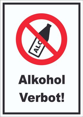 Alkohol verbot Aufkleber