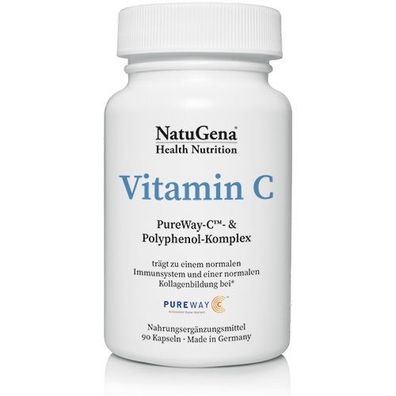 NatuGena Vitamin C vegan 90 Kapseln MHD 02/2024