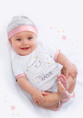 Neugeborenen Baby Set 3 tlg. Sterne Erstlingsset Erstausstattung Geschenk Outfit