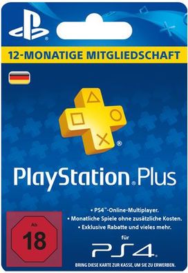 PSN LiveCard PLUS 12 Monate PS4 PS3 PSV PlayStation Network Einzweckgutschein - ...
