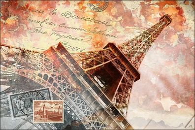 Muralo VINYL Fototapete XXL TAPETE Paris Eiffelturm 454