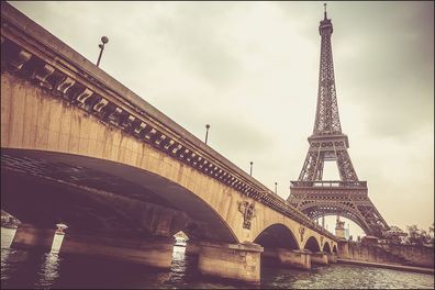 Muralo VINYL Fototapete XXL TAPETE Paris Eiffelturm 459