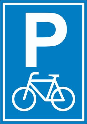 Fahrrad Parkplatz Räder Abstellplatz Aufkleber