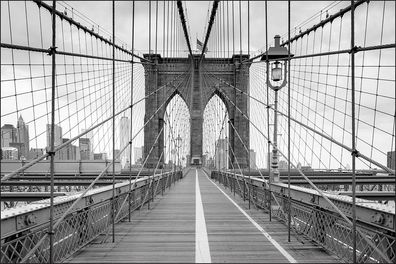 Muralo VINYL Fototapete XXL TAPETE Brooklyn Bridge Brücke 238