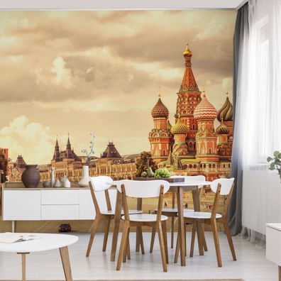 Muralo VINYL Fototapete XXL TAPETE Wohnzimmer Kreml Moskau Kathedrale 2703