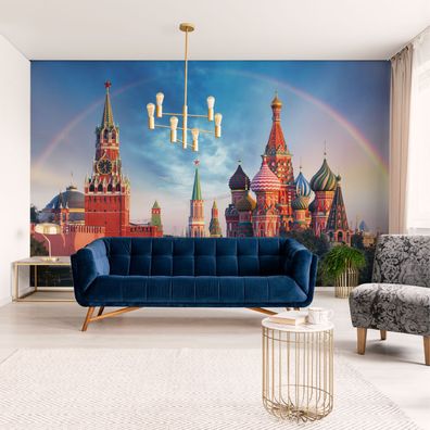 Muralo VINYL Fototapete XXL TAPETE Kreml Moskau orthodoxe Kirche 2705