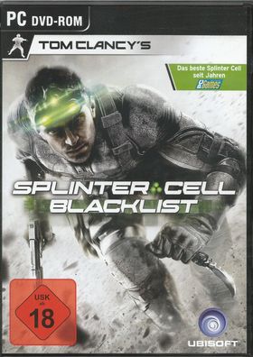 Tom Clancys Splinter Cell: Blacklist (PC 2013 DVD-Box)) 3 DVD, ohne Anleitung, Uplay