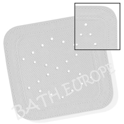 Calypso Platin Grau Duscheinlage 55x55cm. Rutschhemmend