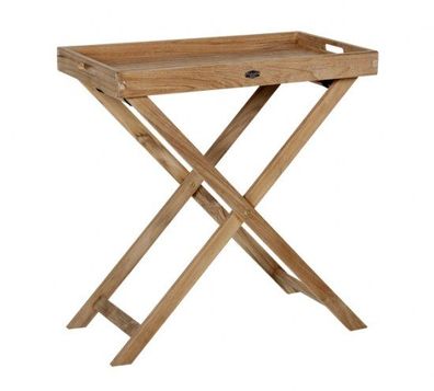 Tablett Tisch Turin Teakholz niedrig 70x40 cm