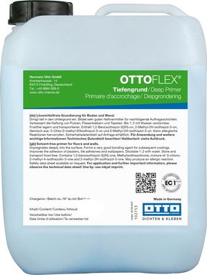 Ottoflex® Tiefengrund 5 kg Grundierung für Wand Boden bei Renovierungsarbeiten