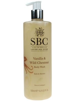 SBC Vanilla & Wild Chestnut Body Wash - Vanille & Süßkastanie 500ml