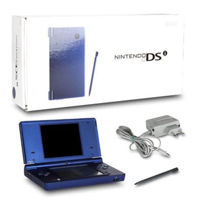 Nintendo DSi Konsole Dunkelblau mit Ladekabel in OVP #83D