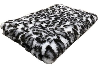 Vet Bed Hundedecke Hundebett Schlafplatz 150 x 100 cm Leopard grau