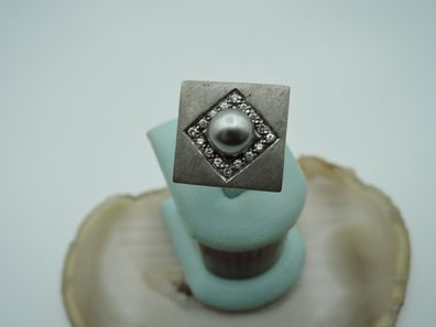 925 Silber Ring mit Zirkonia 17,1 mm Schmuck Damen Herren 120