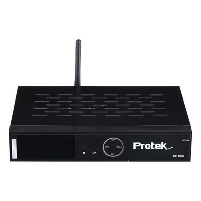 Protek X2 Twin 4K UHD 2160p H.265 E2 Linux 2.4GHz WiFi 2xDVB-S2 Sat Receiver