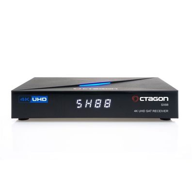 Octagon SX88 4K UHD S2 + IP HDMI USB Kartenleser H.265 TV IP Mediaplayer Schwarz