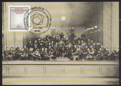 Maximumkarte Berlin Mi 666 , 100 Jahre Berliner Philarmonie